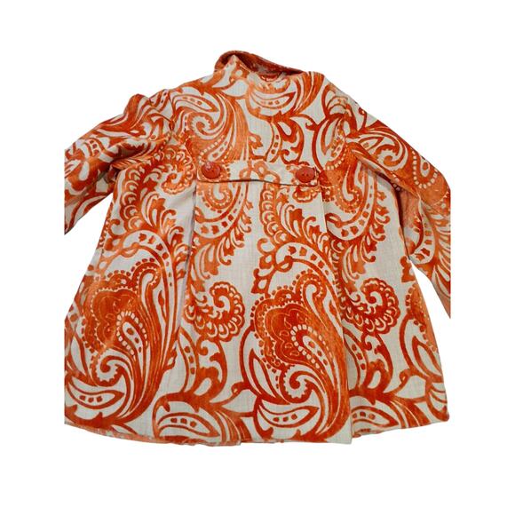 Y2K Vintage Velvet Burnout 3 Sisters Womens  size XL Button Paisley Fall Jacket - Picture 12 of 16